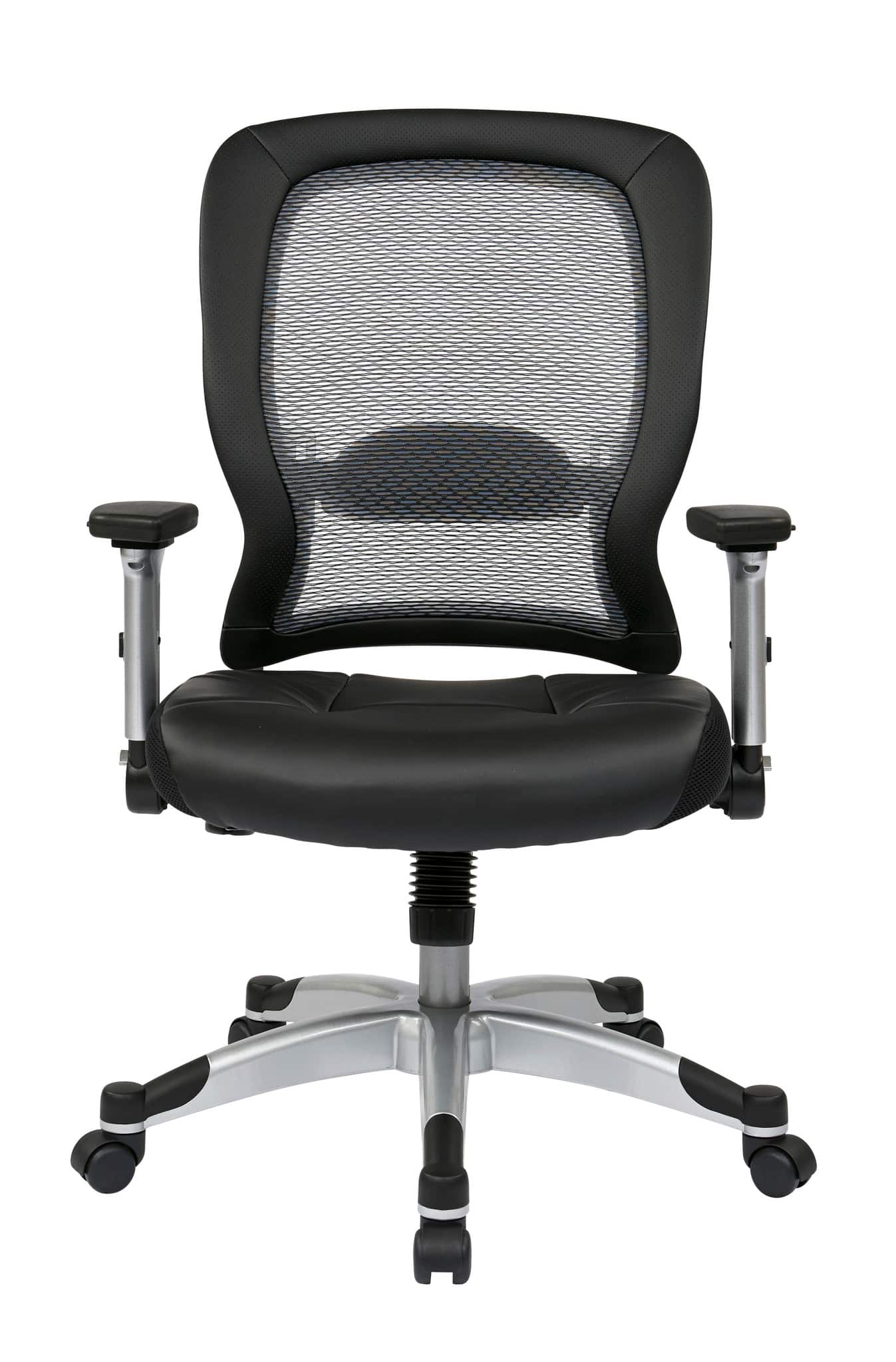 Office Star Products - Professional Light Air Grid® Back Chair - Platinum & Black