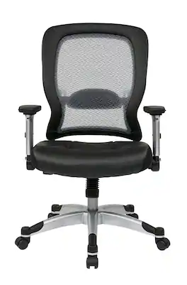 Office Star Products - Professional Light Air Grid® Back Chair - Platinum & Black