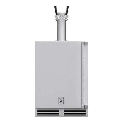 Hestan - 24" Double Faucet Outdoor Beer Dispenser - Stainless Steel - Front_Zoom