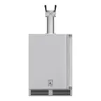 Front. Hestan - 24" Double Faucet Outdoor Beer Dispenser - Stainless Steel.