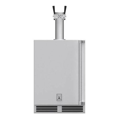 Hestan - 24" Double Faucet Outdoor Beer Dispenser - Stainless Steel