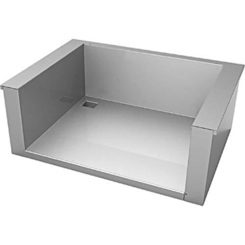 Angle. Hestan - Insulated Jacket for 30" Built-In Grill - Stainless steel.