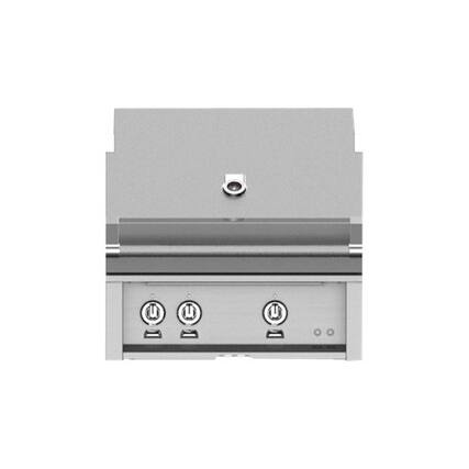 Angle. Hestan - Gas Grill - Stainless Steel.