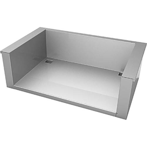 Angle View: Hestan - AGSD Series 36" Outdoor Double Storage Doors - Stainless steel