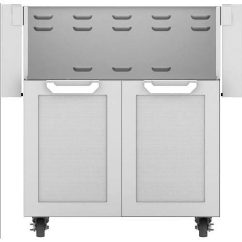 Left. Hestan - Double-Door Tower Cart for 30" Gas Grills - Stainless Steel.