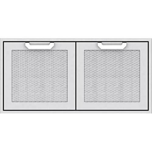 Front. Hestan - AGAD Series 42" Outdoor Double Access Doors - Stainless Steel.