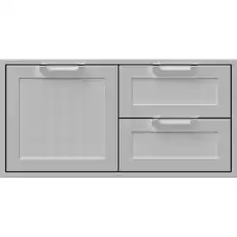 Hestan - 42" Access Door and Double Drawer Combination - Stainless Steel