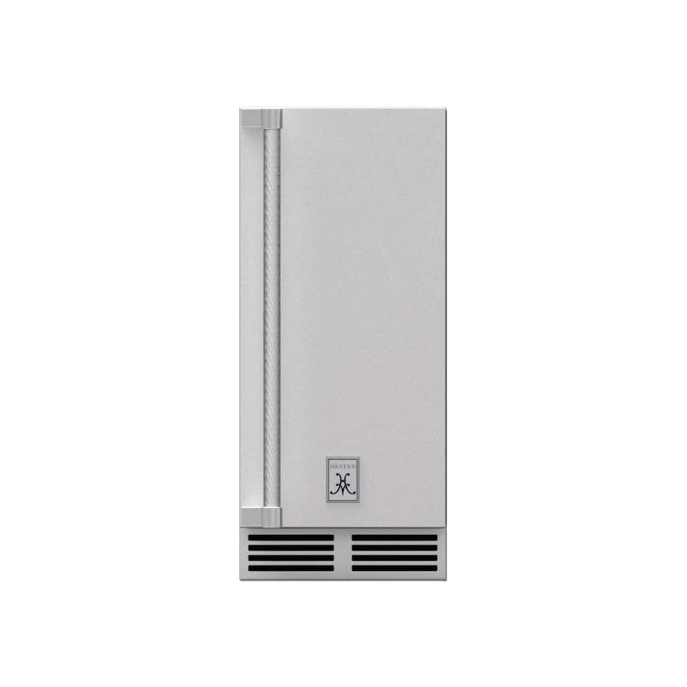 Hestan - 14.9" 55-Lb. Freestanding Icemaker - Stainless Steel - Front_Zoom