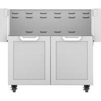 Hestan - Double-Door Tower Cart for 36" Gas Grills - Stainless Steel - Angle_Zoom
