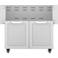 Hestan - Double-Door Tower Cart for 36" Gas Grills - Stainless Steel - Angle_Zoom