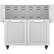 Angle. Hestan - Double-Door Tower Cart for 36" Gas Grills - Stainless Steel.