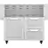 Angle. Hestan - Double Drawer and Door Tower Cart for 36" Gas Grills - Stainless Steel.