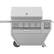 Angle. Hestan - Deluxe Gas Grill - Stainless Steel.