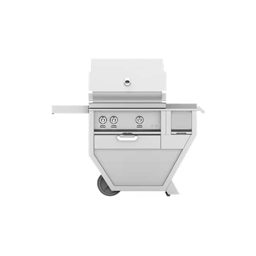 Angle View: Hestan - Deluxe Gas Grill - Stainless Steel