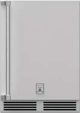 Hestan - 5.2 Cu. Ft. Mini Fridge - Stainless Steel