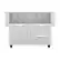Angle. Hestan - Double Drawer and Door Tower Cart for 42" Gas Grills - Stainless Steel.