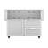Left. Hestan - Double Drawer and Door Tower Cart for 42" Gas Grills - Stainless Steel.