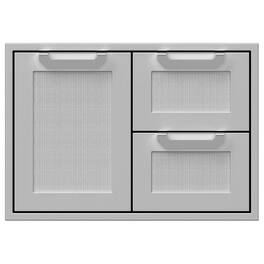 Hestan - AGSDR Series 30" Double Drawer and Storage Door Combination - Stainless Steel