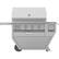 Angle. Hestan - Deluxe Gas Grill - Stainless Steel.