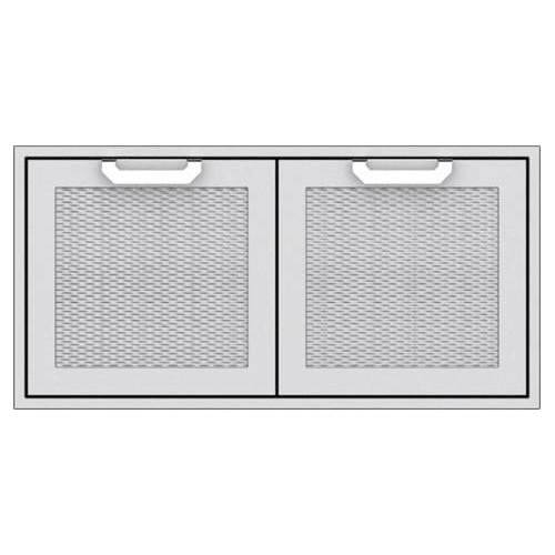 Front. Hestan - AGSD Series 42" Outdoor Double Storage Doors - Steeletto.