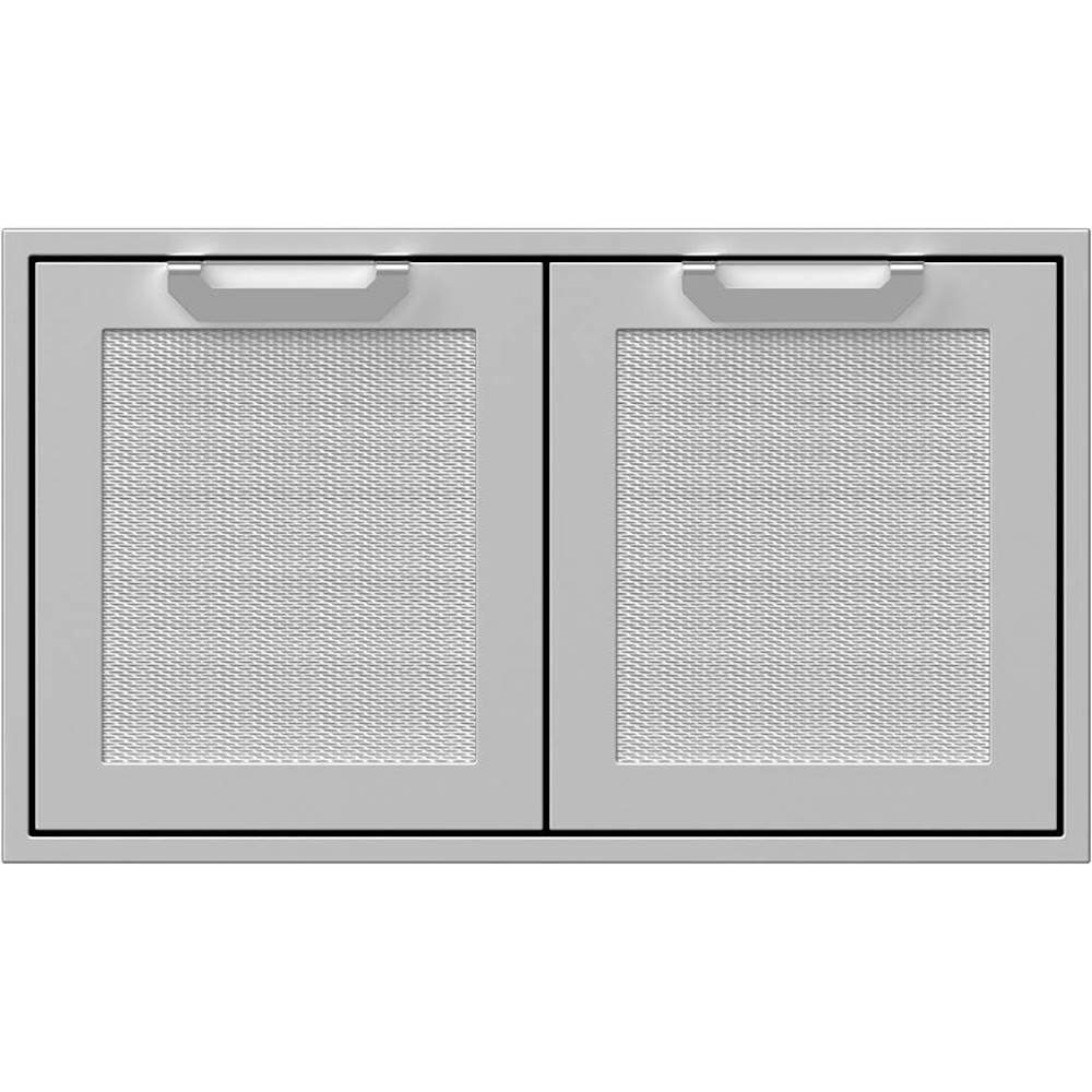 Front. Hestan - AGAD Series 36" Outdoor Double Access Doors - Stainless Steel.