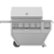 Angle Zoom. Hestan - Deluxe Gas Grill - Stainless Steel.