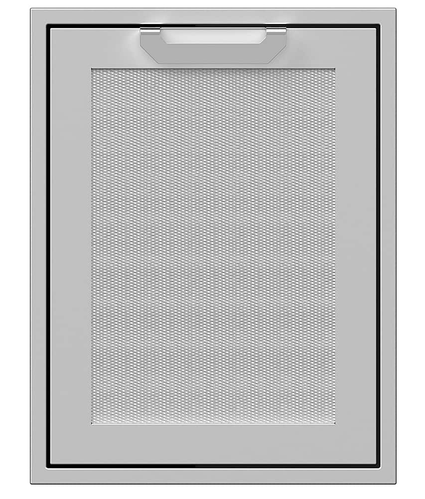 Hestan - 20" Outdoor Trash and Recycle Drawer - Silver - Angle_Zoom