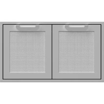 Front. Hestan - 36" Outdoor Double Sealed Pantry - Stainless Steel.