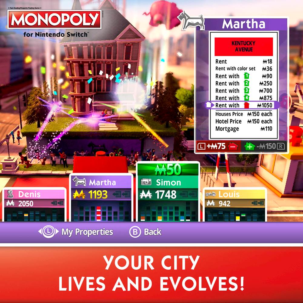 Zoom in on Alt View Zoom 12. Monopoly - Nintendo Switch.