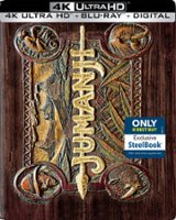 Jumanji [Includes Digital Copy] [SteelBook] [4K Ultra HD Blu-ray/Blu-ray] [Only @ Best Buy] [1995] - Front_Original