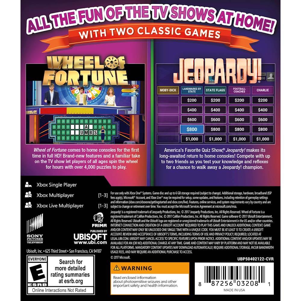 wheel of fortune xbox one