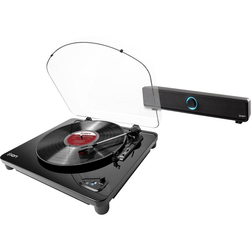Front. ION Audio - Bluetooth Stereo Turntable - Black.