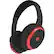 Alt View 11. iHome - iB98 Wireless Noise Cancelling Over-the-Ear Headphones - Black With Red Trim.
