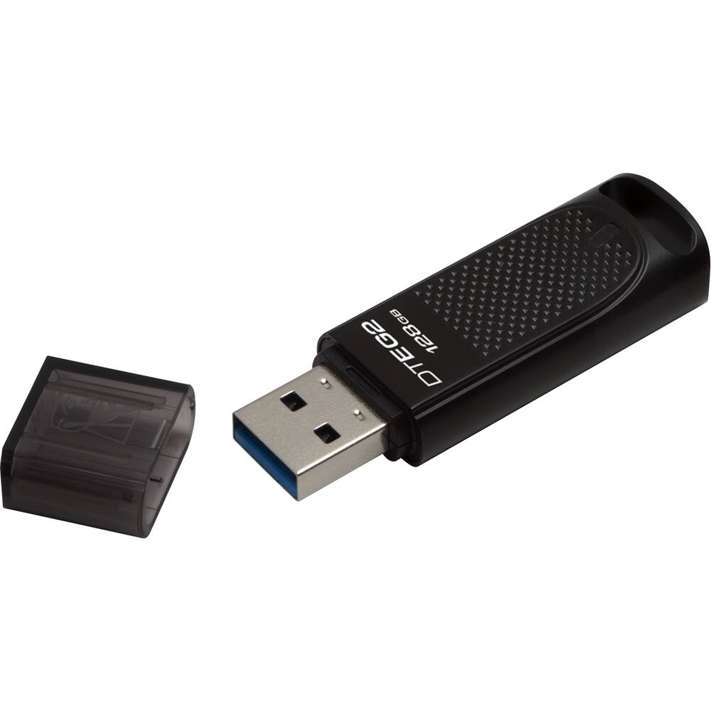 Best Buy: Kingston DataTraveler 128GB USB 3.1 Gen 1 Flash Drive Black ...