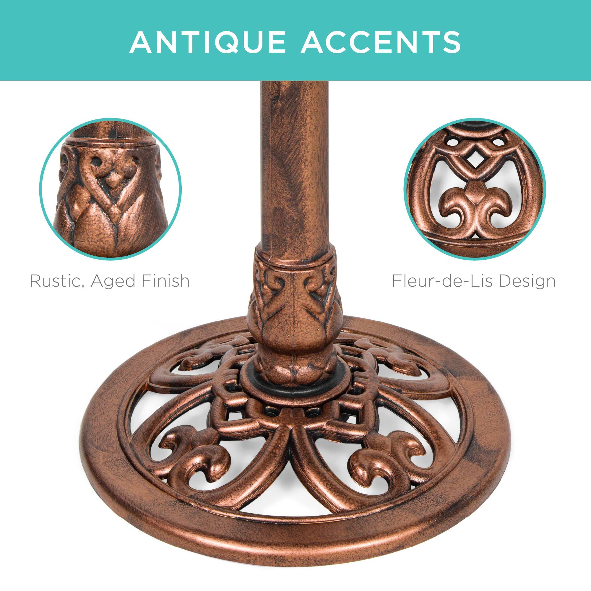 ANTIQUE ACCENTS

Rustic, Aged Finish

Fleur-de-Lis Design