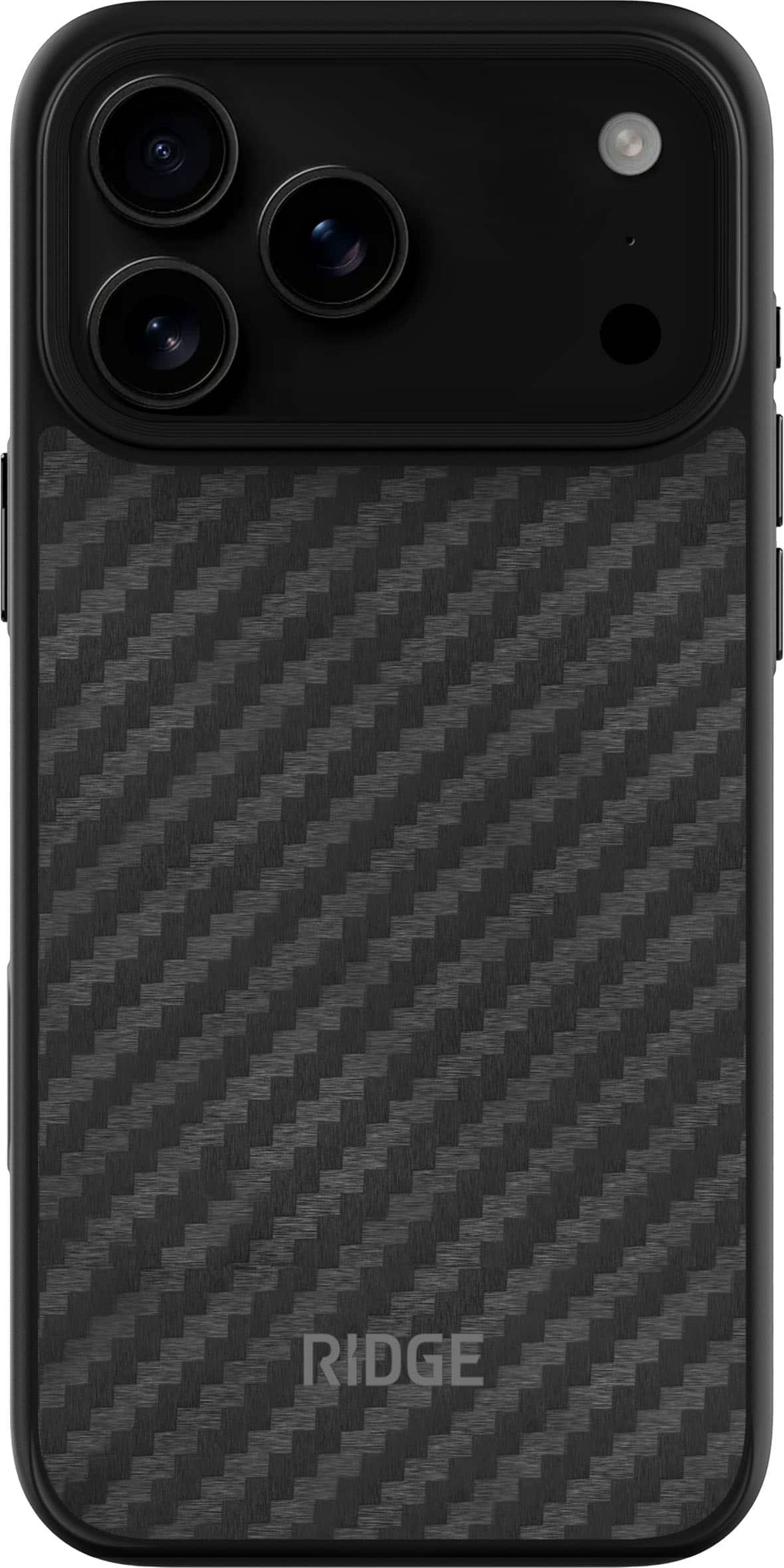 The Ridge Wallet - Apple iPhone 17 Pro Max Case - Carbon - Front_Zoom