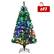 Front. Costway - 6ft Pre-lit Fiber Optic PVC Artificial Christmas Tree w/ 617 Branch Tips - Green.