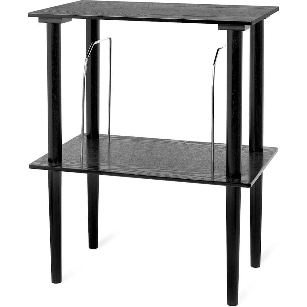 Front. Victrola - Wooden Stand for Victrola Wooden Music Center - Black.