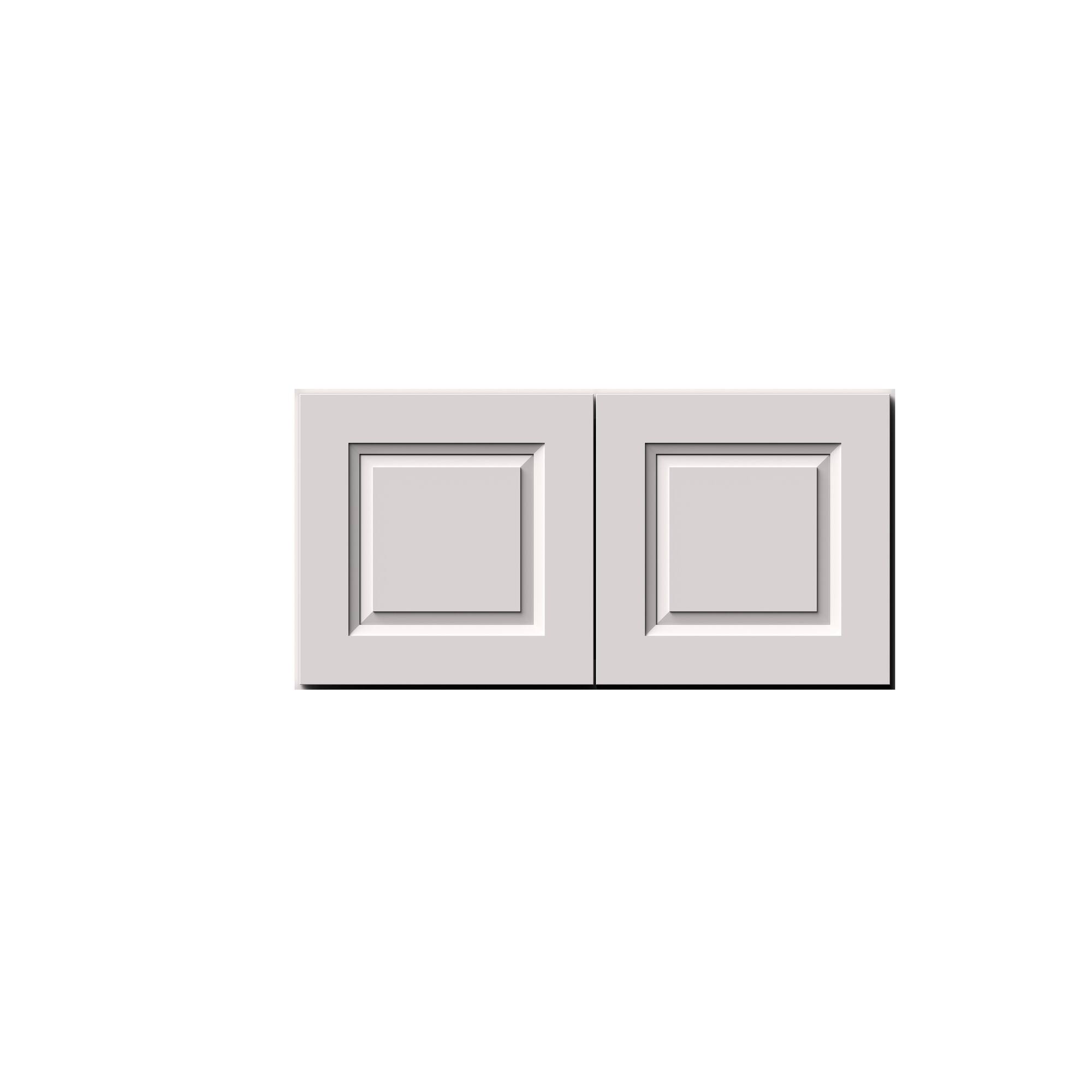 Alt View 1. Boyel Living - 30-in W x 15-in H x 12-in D Shaker RTA Kitchen Wall Cabinet with Soft-Close Doors - Glacier White.
