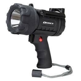 Dorcy - Pro Rechargeable Spotlight, 500 Lumens, LED, IP65 Water-Resistant, Fold-out Stand, 1260 ft Beam Distance