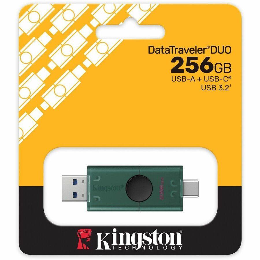 DataTraveler DUO  
256GB  
USB-A + USB-C  
USB 3.2  

Kingston TECHNOLOGY
