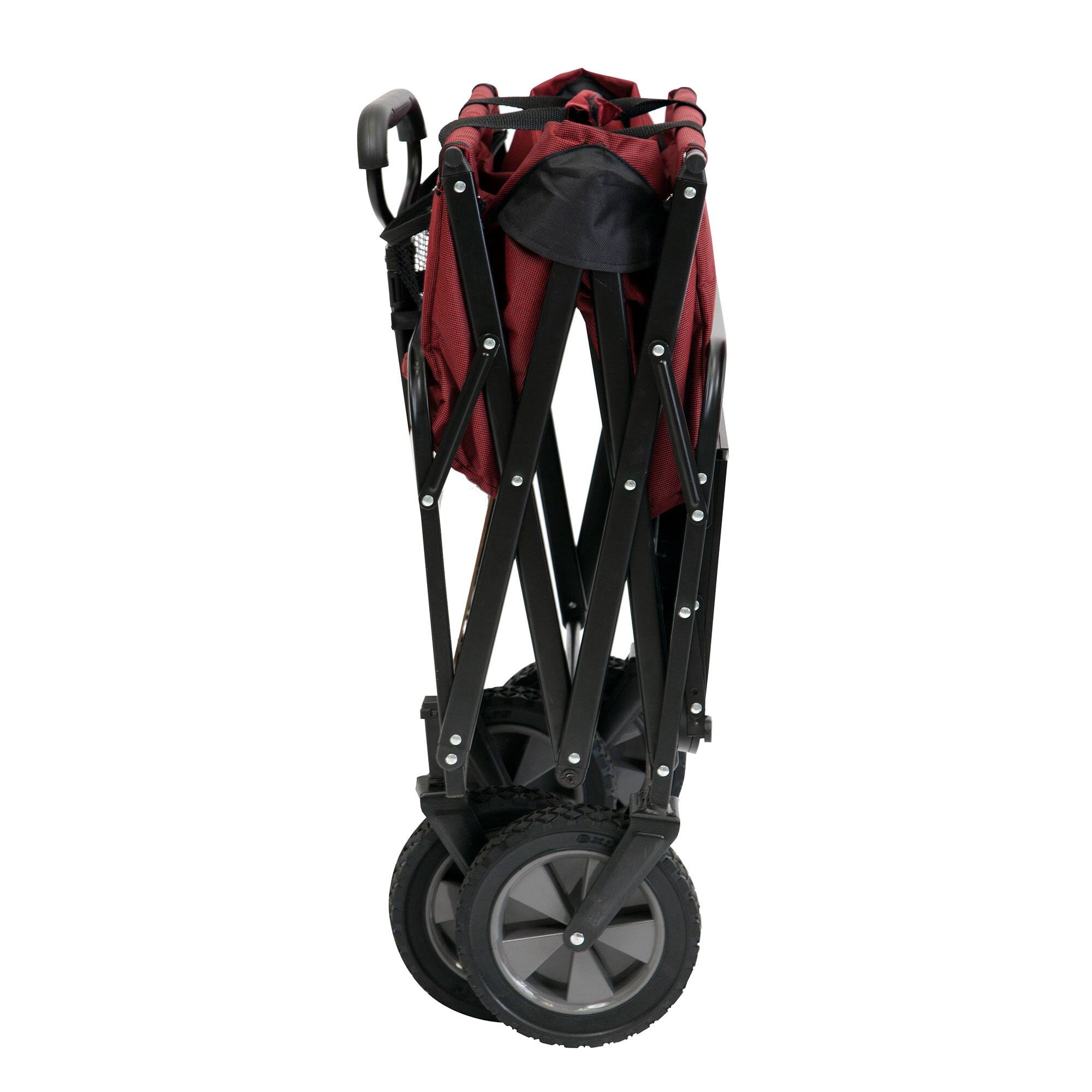 Alt View 10. Mac Sports - Mac Sports Collapsible Folding Outdoor Garden Utility Wagon w/ Table, Maroon - Maroon.