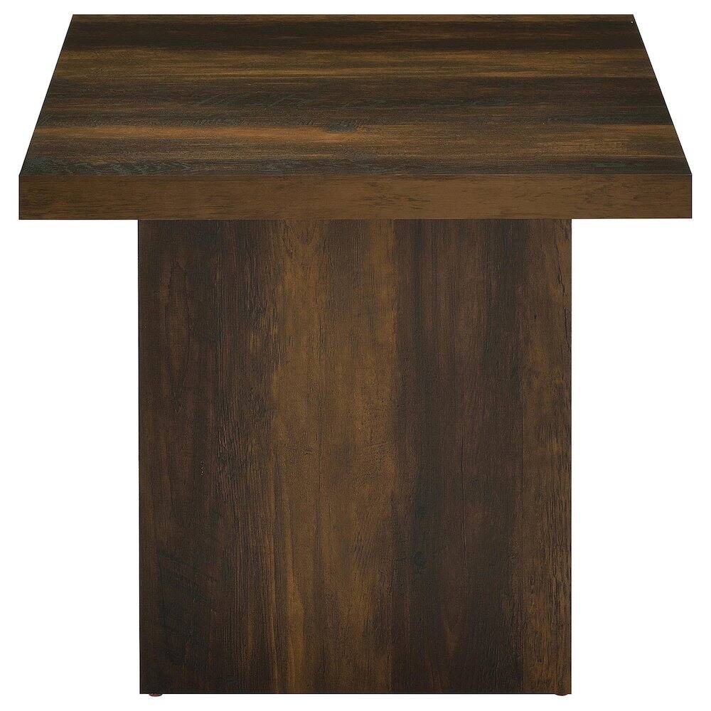 Back. Coaster Co. of America - Devar 3-piece Square Coffee and End Table Set Dark Pine - Dark Pine.
