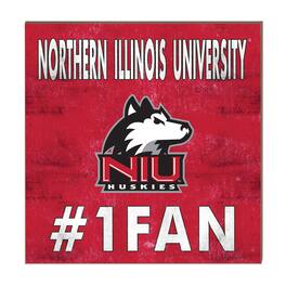 Jardine - Northern Illinois Huskies 10" x 10" #1 Fan Plaque - Red