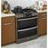 Alt View 19. GE - 6.7 Cu. Ft. Slide-In Double Oven Gas Convection Range.