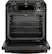Alt View 12. GE - 5.6 Cu. Ft. Slide-In Gas Convection Range - Black Stainless Steel.