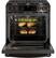 Alt View 13. GE - 5.6 Cu. Ft. Slide-In Gas Convection Range - Black Stainless Steel.