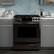 Alt View 16. GE - 5.6 Cu. Ft. Slide-In Gas Convection Range - Black Stainless Steel.