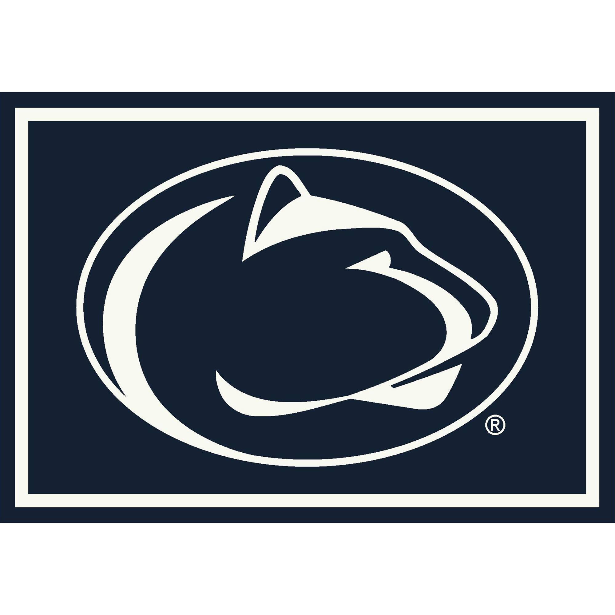 Front. Imperial - Penn State Nittany Lions 5'4'' x 7'8'' Spirit Rug - Black.