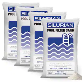 Mystic White II - U.S. Silica 4 Pack SILURIAN 20 Grade Pool Filter Sand for Optimal Filtration